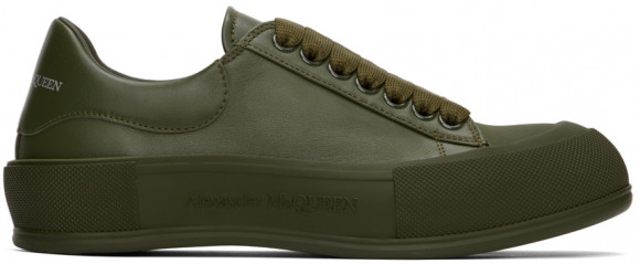 Alexander McQueen Khaki Deck Plimsoll Sneakers - 667817WIAGC