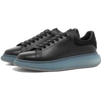 Alexander McQueen Men's Crystal Wedge Sole Sneakers in Black/Blue/Grey - 667828WIAFA-1434