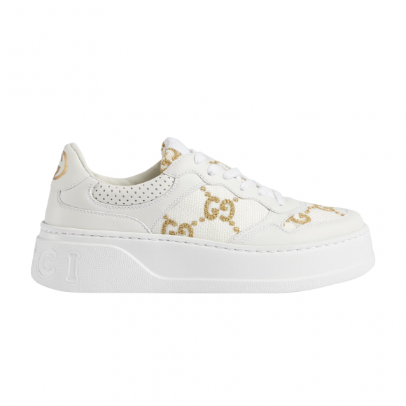 Gucci Wmns GG Sneaker 'Interlocking G - White Gold' - 670408-AACXG-9059