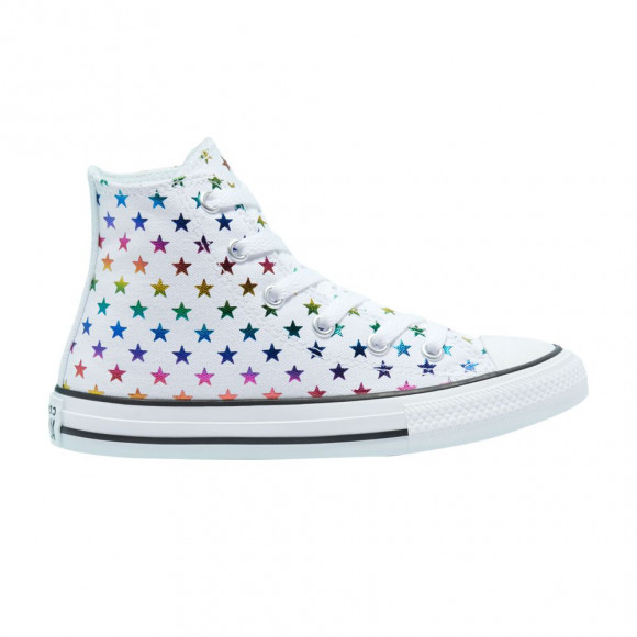 Converse Chuck Taylor All Star High GS 'Allover Metallic Stars - White' | Kid's Size 11 - 670686F