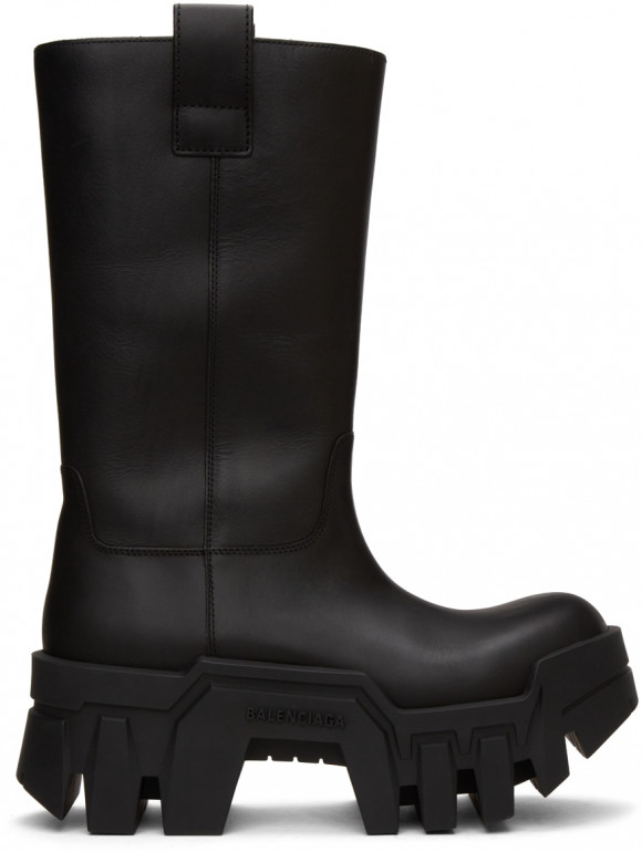 Balenciaga Black Bulldozer Boots - 671555-WBCQ0