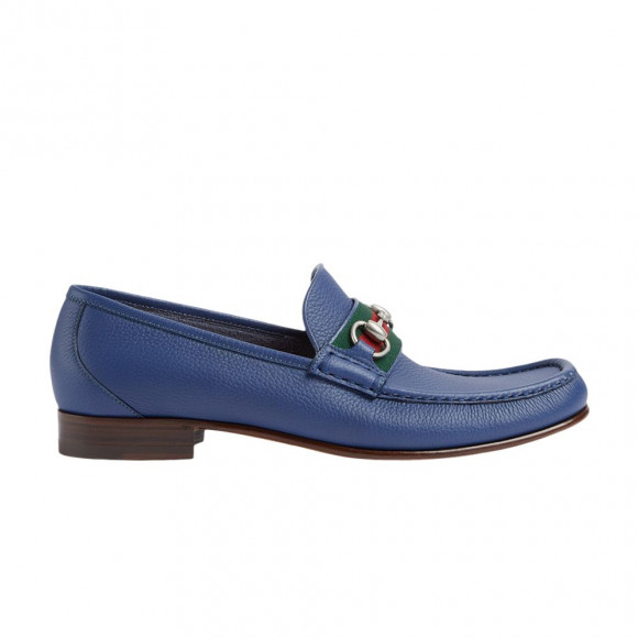 Gucci Web Stripe Horsebit Loafer 'Washed Indigo' | Blue | Men's Size 9.5 - 673819-1WQ10-4271