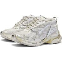 Balenciaga Men's Runner Sneakers in White - 677403-W3RB1-9000