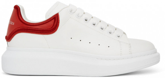 Alexander McQueen White & Red Oversized Sneakers - 682396WIBN59676