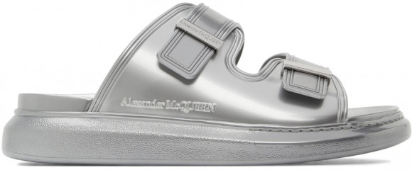 Alexander McQueen 银色徽标凉鞋 - 682491W4Q53