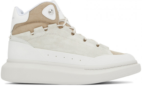Alexander McQueen Taupe Leather High-Top Sneakers - 682498WIB9D9495