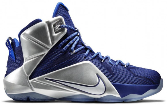 Nike LeBron 12 'What If?' Deep Royal Blue/Metallic Silver-Lyon Blue-White  684593-410 -