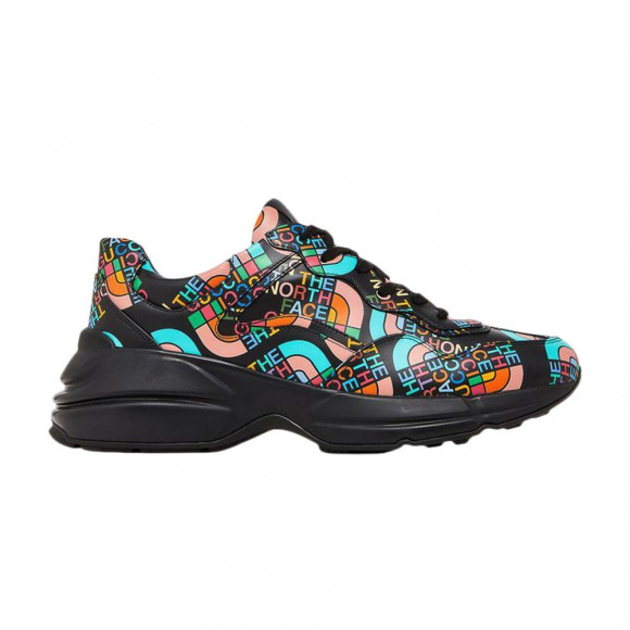 The North Face x Gucci Wmns Rhyton 'Allover Logo - Black Multi-Color' | Women's Size 3 - 685738-UOQ00-1086