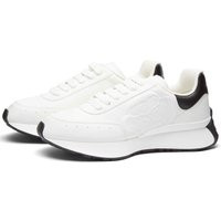 Alexander McQueen Men's Vintage Runner Sneakers in White/Black - 688548WIC93-9061