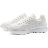 Alexander McQueen Men's Vintage Runner Sneakers in White/White - 688548WIC94-9000