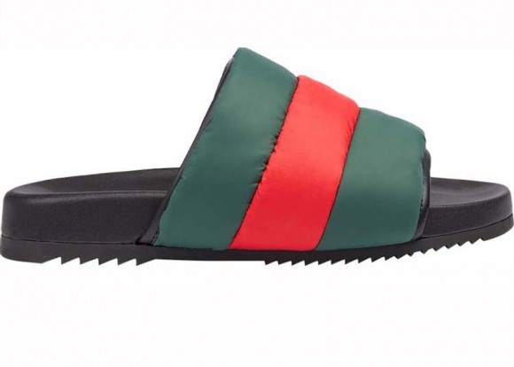 Gucci Padded Web Slide 'Green Red' - 692387-UFR30-3060