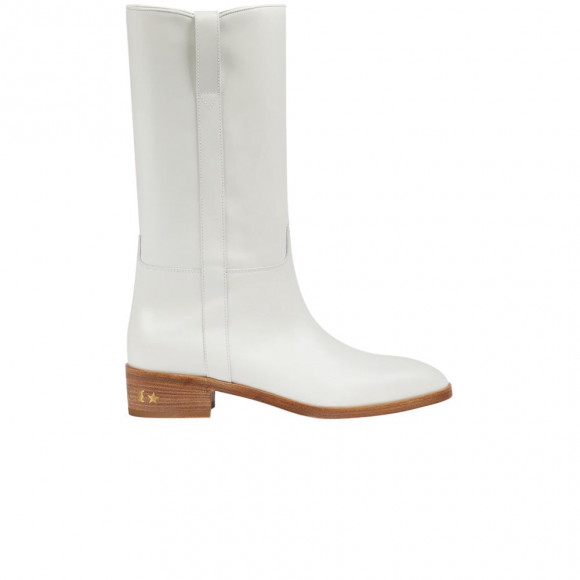 Gucci Leather Mid-Calf Boot 'White' | Men's Size 8 - 698208-U8B20-9216