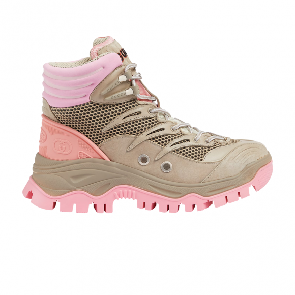 Gucci Wmns Lace Up Ankle Boot 'Beige Pink' - 700256-2KD20-9597