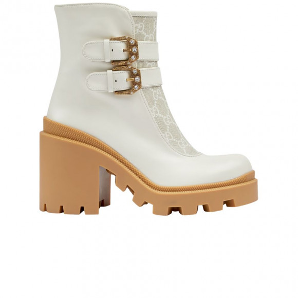Gucci Wmns Ankle Boot 'GG Canvas - White Gum' - 701100-UVV30-9078