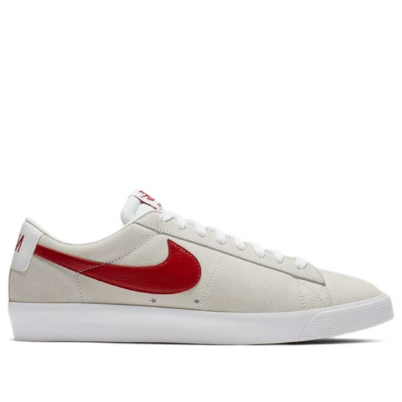 nike blazer trainers in white and red