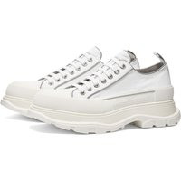 Alexander McQueen Men's Canvas Tread Slick Low Sneakers in White - 705664W4TGA-9348