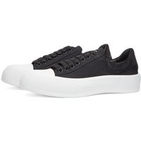 Alexander McQueen Men's Plimsole Sneakers in Black/White - 707680W4MV7-1070