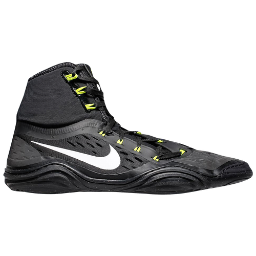 Nike Hypersweep - Men's Wrestling Shoes - Black / White / Volt - 717175-017
