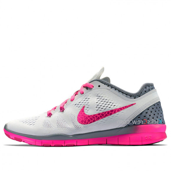 césped filósofo aceptar Nike Womens WMNS Free 5.0 TR Trainer Fit 5 BR White Pink Pow Sneakers/Shoes  718932-004