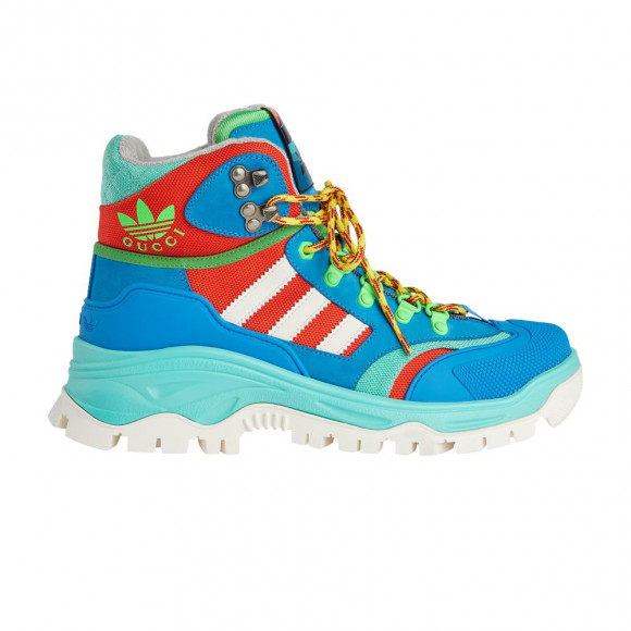 Adidas x Gucci Wmns Lace Up Boot 'Blue Red' | Women's Size 4 - 721396-FAAXA-7541