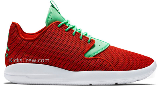 Jordan Eclipse University Red Poison Green Marathon Running Shoes/Sneakers 724010-607 - 724010-607