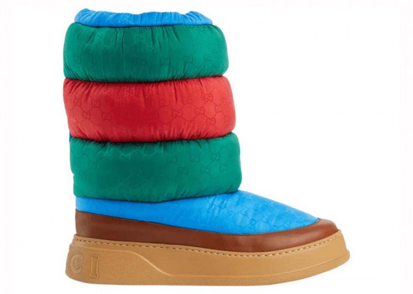 Gucci Padded Snow Boots Green Multi - 724046-FAA1X-4358