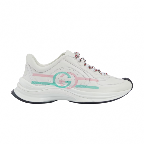 Gucci Wmns Run Sneaker 'White Pink Turquoise' - 734904-UHH20-9014