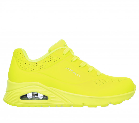 Skechers Women's Uno - Night Shades Sneaker in Neon Yellow - 73667