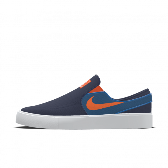 Nike SB Zoom Janoski Slip By You Custom Women's Skate Shoes - Blue - 7367807783