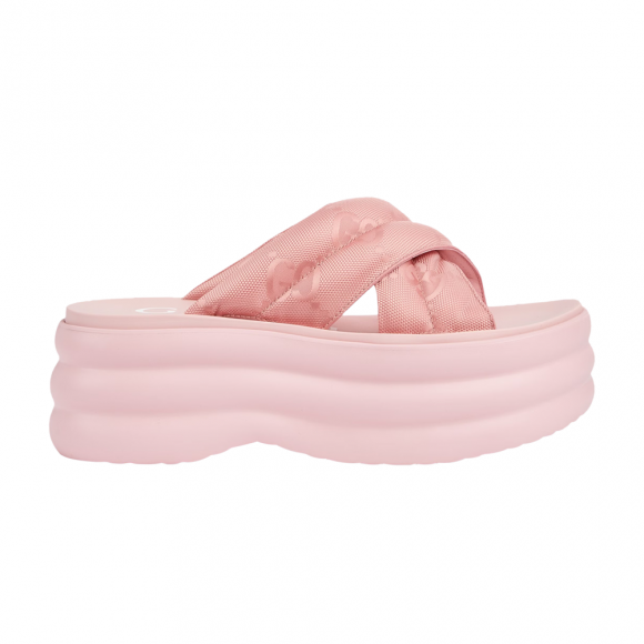 Gucci Wmns GG Platform Slide 'White' - 738707-H9H00-5838
