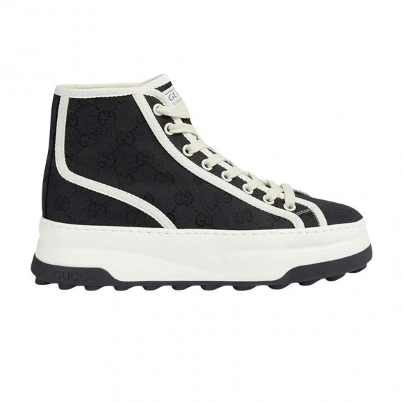Gucci GG High Sneaker Interlocking G 'Black White' | Men's Size 11 - 745999-20Q20-1043