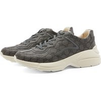 Gucci Men's Rhyton GG Supreme Sneakers in Grey Black - 749160-FAB2Q-8746