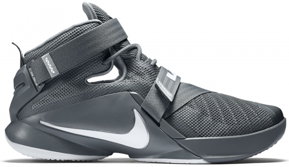 Nike LeBron Soldier 9 Cool Grey White - 749417-003