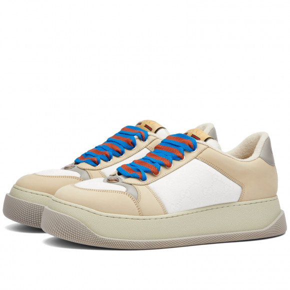 Gucci Men's Double Screener Sneaker Green/White - 750048-FAB39-9083