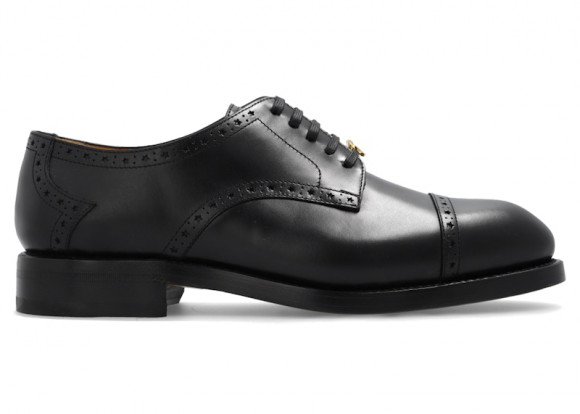 Gucci GG Logo Derby Shoes Black - 750310-0GQ00-1000