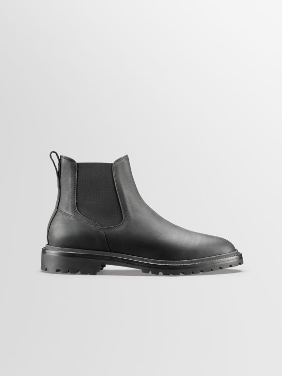 Koio | Fermo In Nero Men's Leather Chelsea Boots - 7531929141417