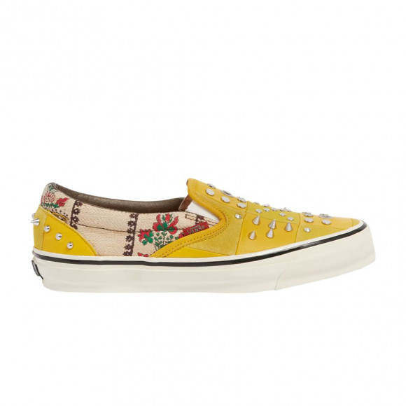 Vans x Gucci OG Classic Slip-On LX 'Yellow Patchwork' | Men's Size 6 - 753470-ISCBA-0700