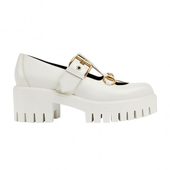 Gucci Wmns Lug Horsebit 30mm Platform Loafer 'White' | Women's Size 4.5 - 758285-DS800-9110