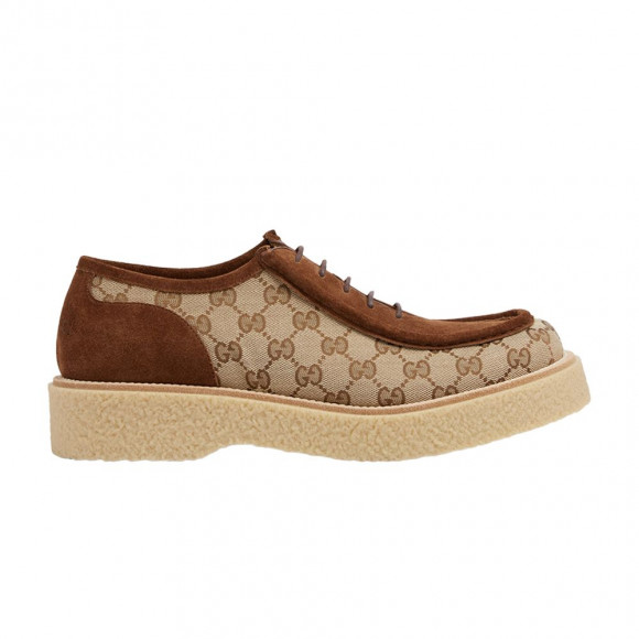 Gucci GG Supreme Lace-up 'Brown' | Men's Size 6 - 759275-AACNK-2342
