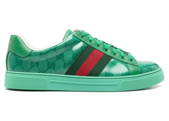 Gucci Ace 'GG Crystal Canvas - Green' - 760775-FACRF-3751