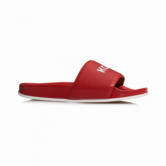 KOIO Men's Slide Red Sandal Red Leather Slide 9 (US) / 42 (EU) - 766258151460