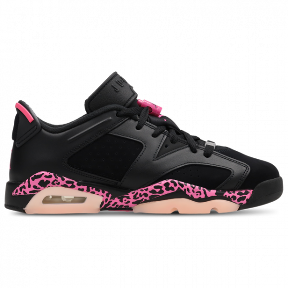 Jordan Retro 6 Kid's Sneakers - Black - Size 3.5 - Leather - 768878-001