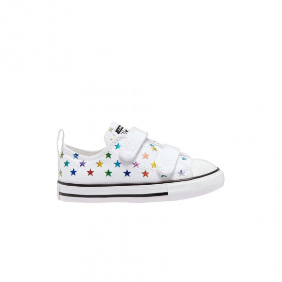Converse Chuck Taylor All Star Low TD 'Allover Metallic Stars - White' | Infant Size 4 - 770688F