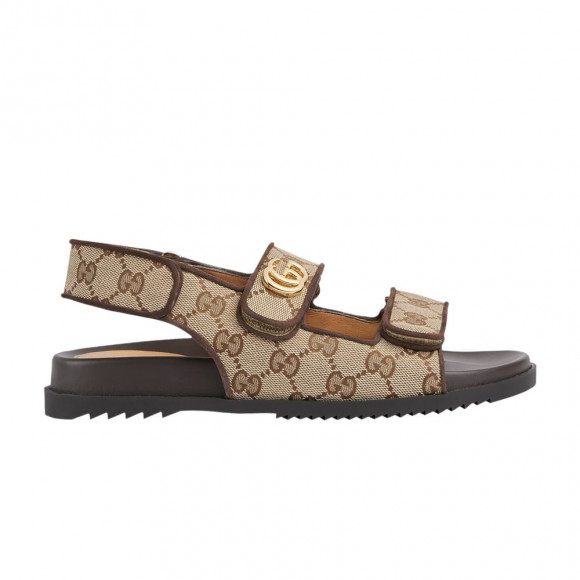 Gucci Wmns Double G Sandal 'Beige Ebony' - 771575-G1730-9755