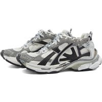 Balenciaga Men's Runner Sneakers in Grey/White/Black - 772774-W3RNY-9012