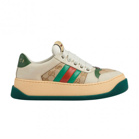 Gucci Wmns Screener 'GG Motif - Beige Green' - 777102-AAC72-9554