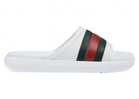 Gucci Web Slide Sandal White Green Red - 780286-J8700-9032