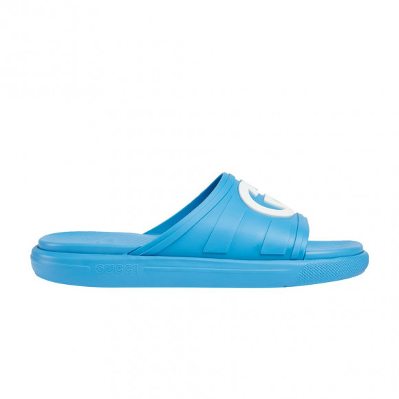 Gucci Slide 'Interlocking G - Super Blue' | Men's Size 7 - 780296-J8700-4218