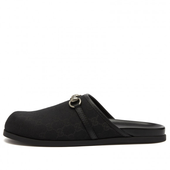 Gucci Men's Rhain GG Monogram Clog in Black - 786486-FADFO-1000