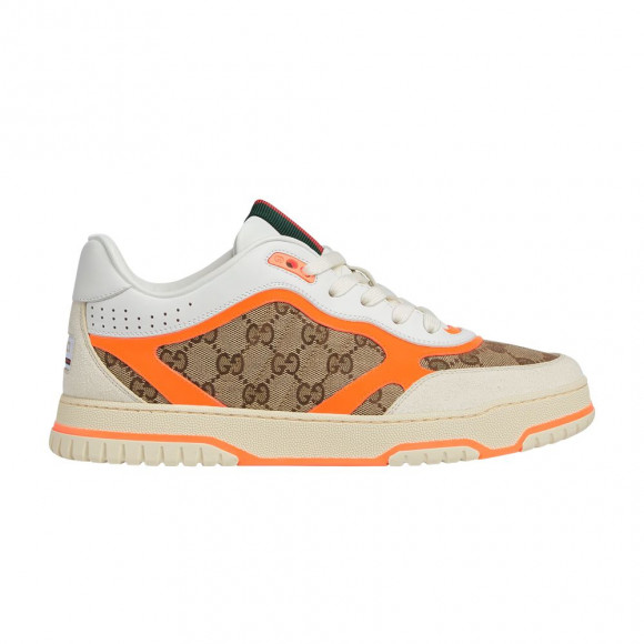 Gucci Re-Web Sneaker 'GG Canvas - Beige Bright Orange' - 787476-AADHW-9561